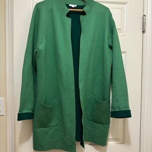 J. Jill Emerald Open-Front Cardigan
